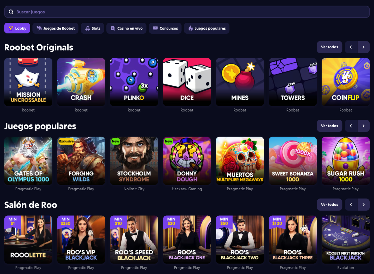 ES Roobet Casino VPN image 5