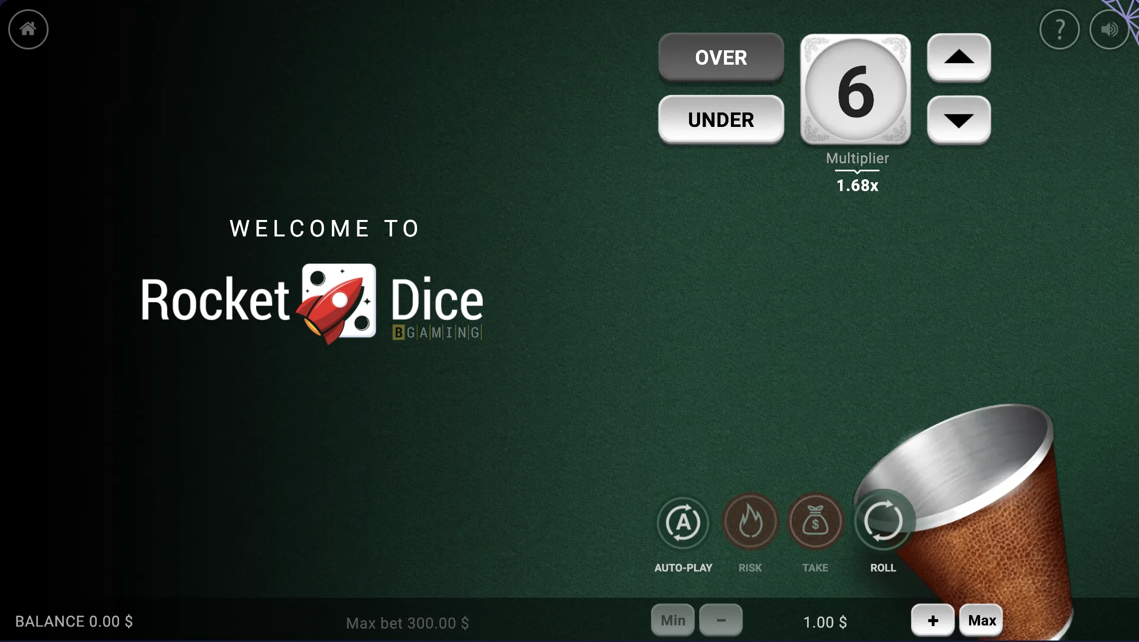 Roobet Dice game image 3