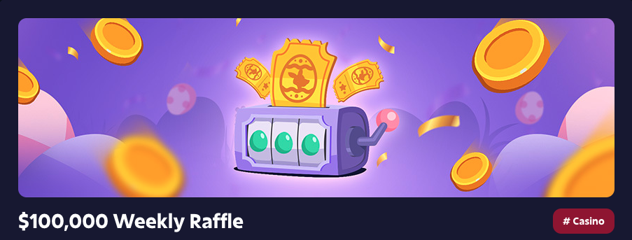 RoobetCasino TR weekly raffle
