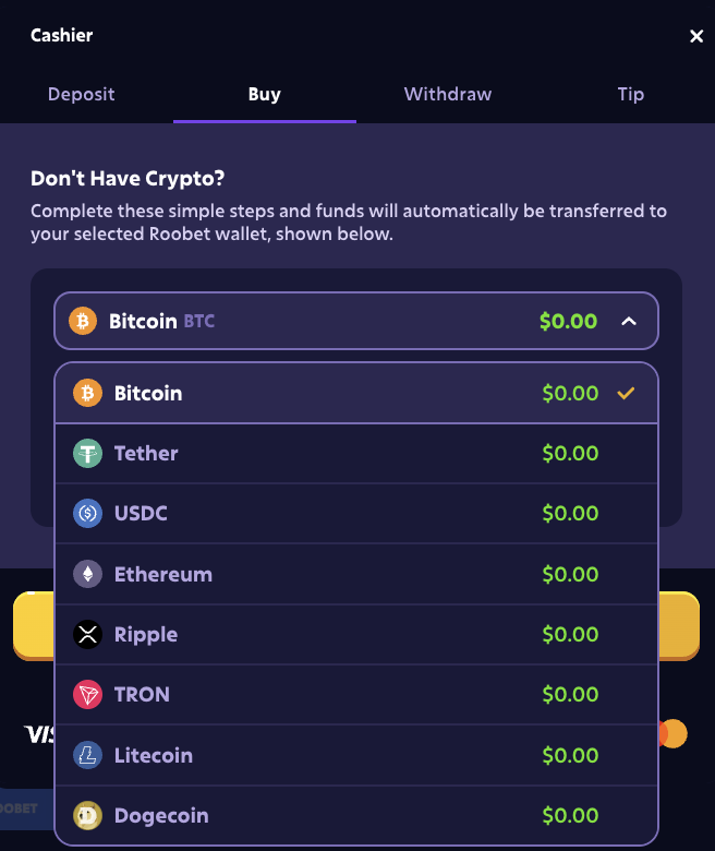 EN Roobet Casino Deposit Crypto image 2