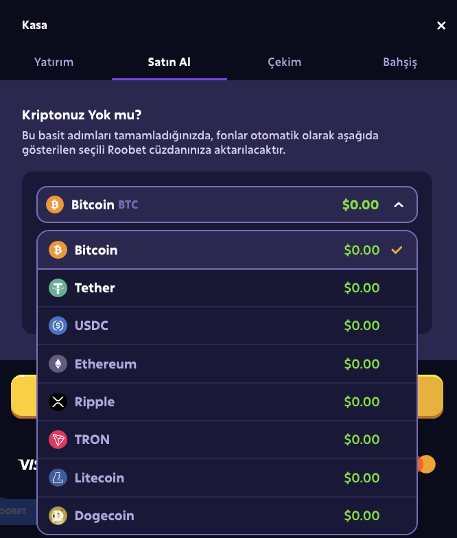 TR Roobet Casino Deposit Crypto image 2